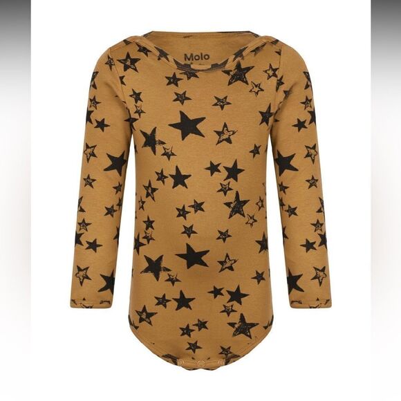 MOLO, Star Print and Smiley Face Long-Sleeve Onesie Size: 18 mth (86 cm) Bundle - Picture 2 of 3